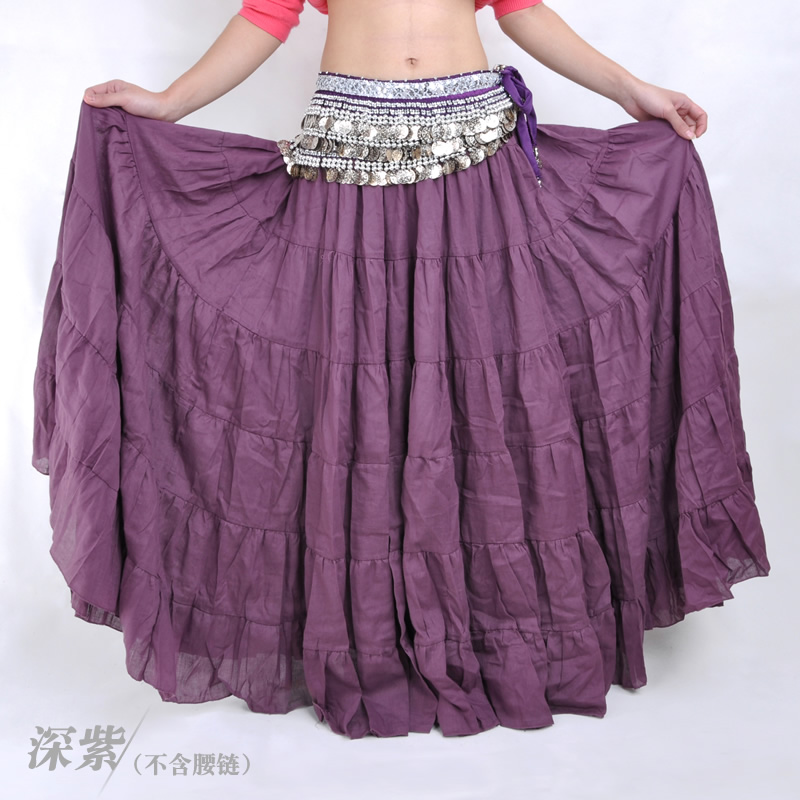 Dancewear Linen Bohemian Belly Dance Skirt For Ladies more colors